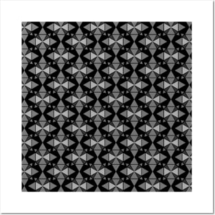 Black seamless pattern Posters and Art